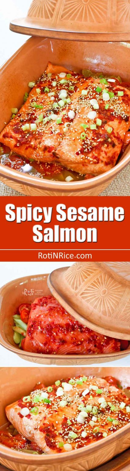 Spicy Sesame Salmon - Roti n Rice