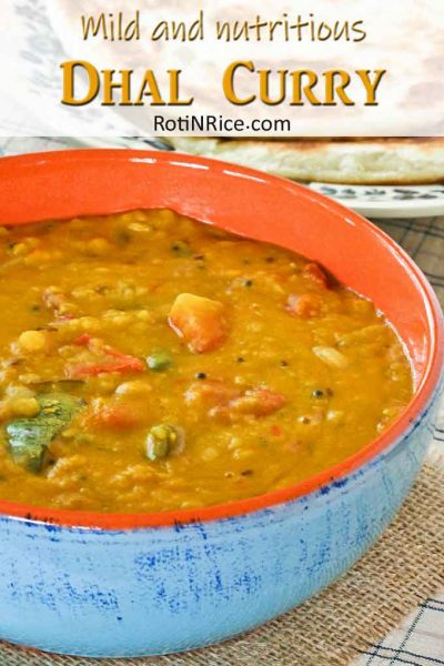 Dhal Curry - Roti n Rice