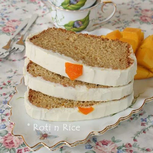 Mango Cake with Cream Cheese Frosting - Roti n Rice