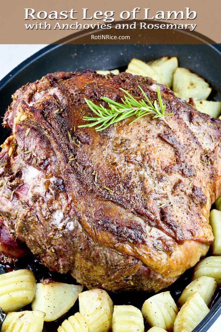 Roast Leg of Lamb with Anchovies and Rosemary Roti n Rice