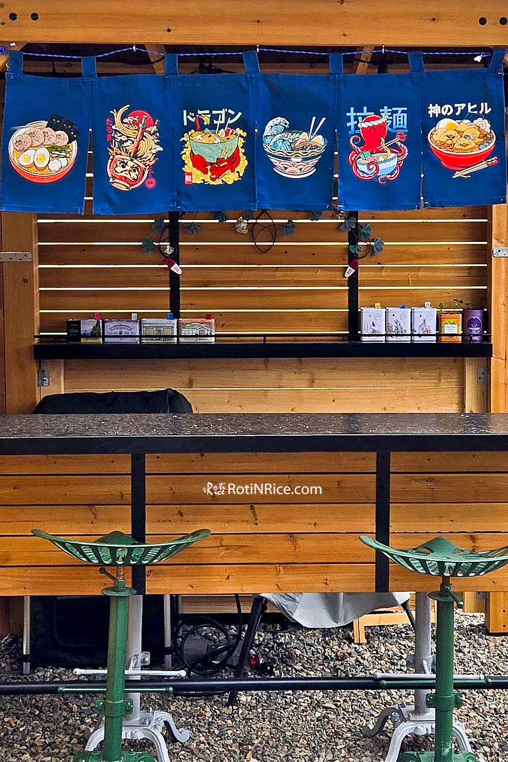 Our Outdoor Kitchen built using a wooden bar kit.